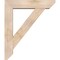 Ekena Millwork Traditional Slat Smooth Bracket w/ Offset Brace, Douglas Fir, 7 1/2"W x 34"D x 40"H BKT0806X34X40TRA06SDF - alternate 2